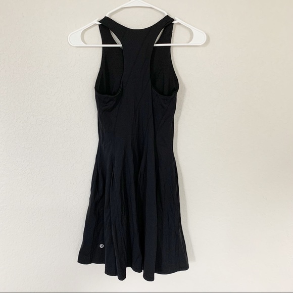 Lululemon Court Crush Tennis Dress in Black Sz 4 - Picture 7 of 9